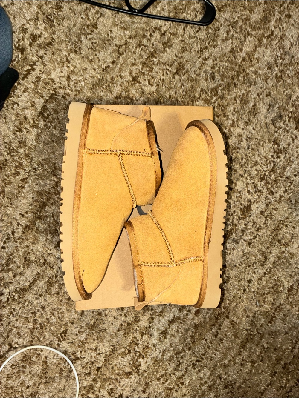 UGG Chestnut Suede Ankle Boots